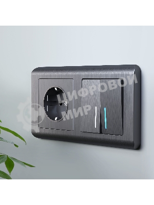 Рамка на 2 поста (графит) W0022104