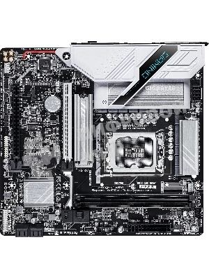 Материнская плата Gigabyte B860M GAMING WIFI6, LGA 1851, Intel B860, 2xDDR5, 4xSATA, 2xM.2, 1xPCIe 5.0 x16, 1xPCIe 4.0 x16, 1xHDMI, 1xDP, 1x2.5Gb LAN, Wi-Fi 6, Bluetooth 5.3, 3xUSB-A 5Gbps, 3xUSB-A 2.0, 1xPS/2, 3x3.5 мм, 7.1, mATX