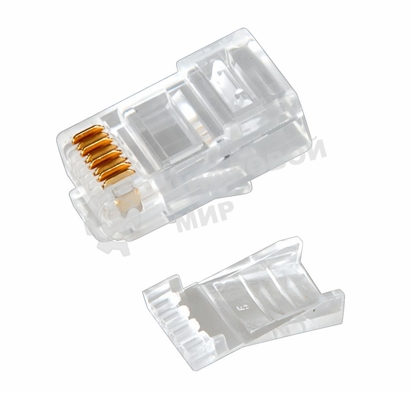 Разъем Rexant RJ-45(8P8C) под витую пару, UTP, категория 6, с вставкой