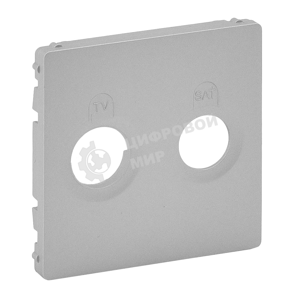 Лицевая панель для розеток TV-SAT.Алюминий