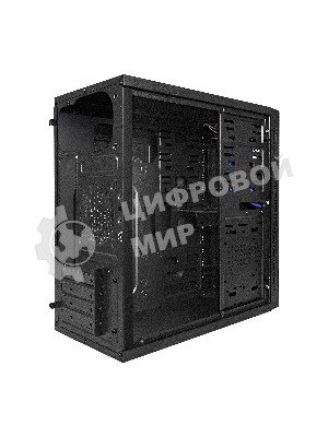 Компьютерный корпус Minitower ExeGate QA-412U Black, mATX, (XP450, Black, 120мм), 2хUSB+2хUSB 3.0, Audio
