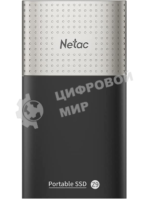 Внешний SSD Netac Z9, 128 Gb, USB 3.2 Gen 2 Type-C, R/W 550/480, черный