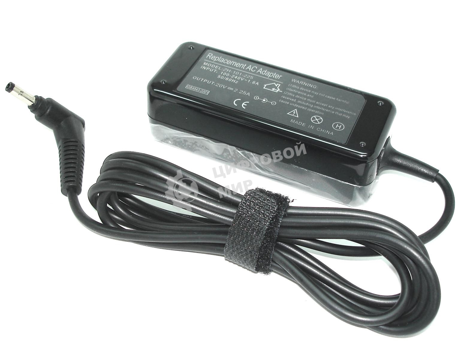 Блок питания (сетевой адаптер) для ноутбуков Lenovo 20V 2.25A 45W 4.0x1.7мм REPLACEMENT