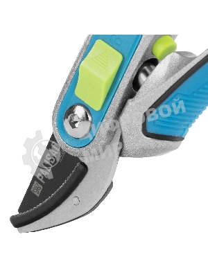 Секатор с наковальней Palisad LUXE 215 мм, регулировка захвата, трехкомпонентные рукоятки