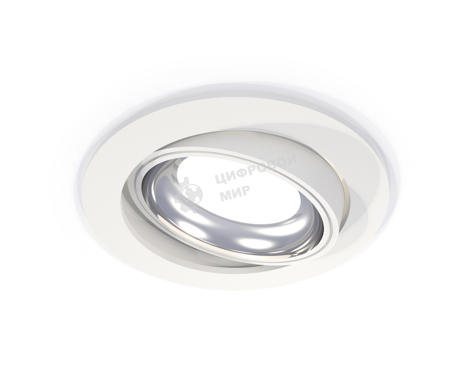 Комплект встраиваемого поворотного светильника Ambrella light XC7651002 SWH/PSL белый песок/серебро полированное MR16 GU5.3 (C7651, N7022)