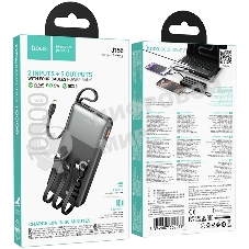 Мобильный аккумулятор Hoco J156 Founder 10000mAh QC3.0/PD3.0 22.5W 3A черный (62277)