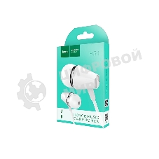 Проводные наушники Hoco M34 белый, внутриканальные, Jack 3.5 мм