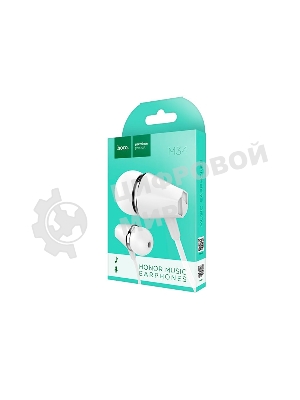 Проводные наушники Hoco M34 белый, внутриканальные, Jack 3.5 мм