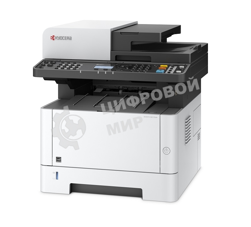 МФУ лазерное Kyocera Ecosys M2135dn (1102S03NL0), A4, ч/б, печ. до 35 стр/мин., скан. до 40 стр/мин (ч/б) 16 стр/мин. (цвет), 1200 x 1200 dpi (печать) 600x600dpi (скан.), USB, RJ-45