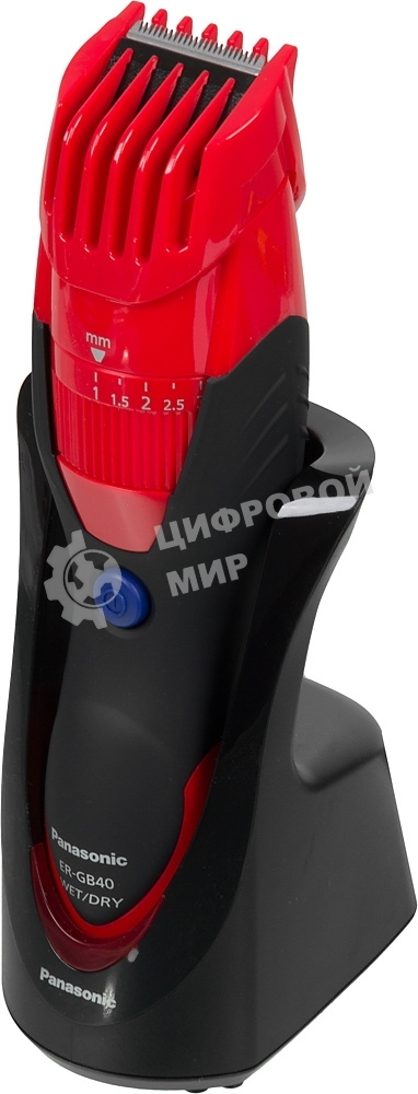 Машинка для стрижки Panasonic ER-GB40 красный (насадок в компл:1шт)