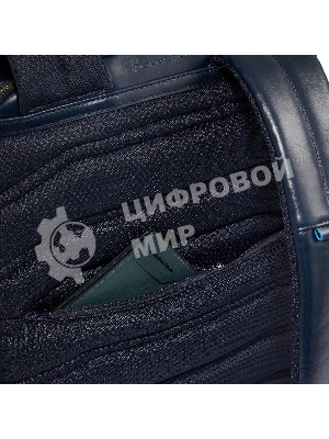 Рюкзак для ноутбука Piquadro Blue Square CA6592B2BM/BLU2, кожа, темно-синий
