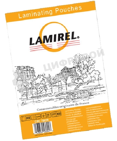 Пленка для ламинирования Lamirel А4, 100мкм, 100 шт.