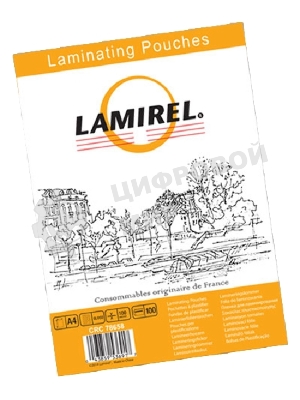 Пленка для ламинирования Lamirel А4, 100мкм, 100 шт.
