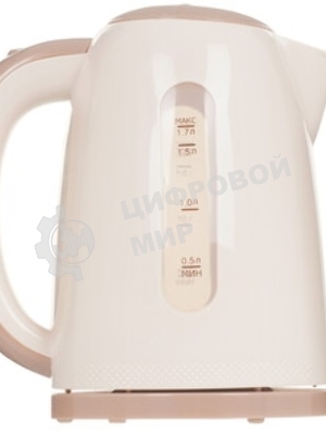 Чайник электрический DELTA DL-1106 белый с мятным
