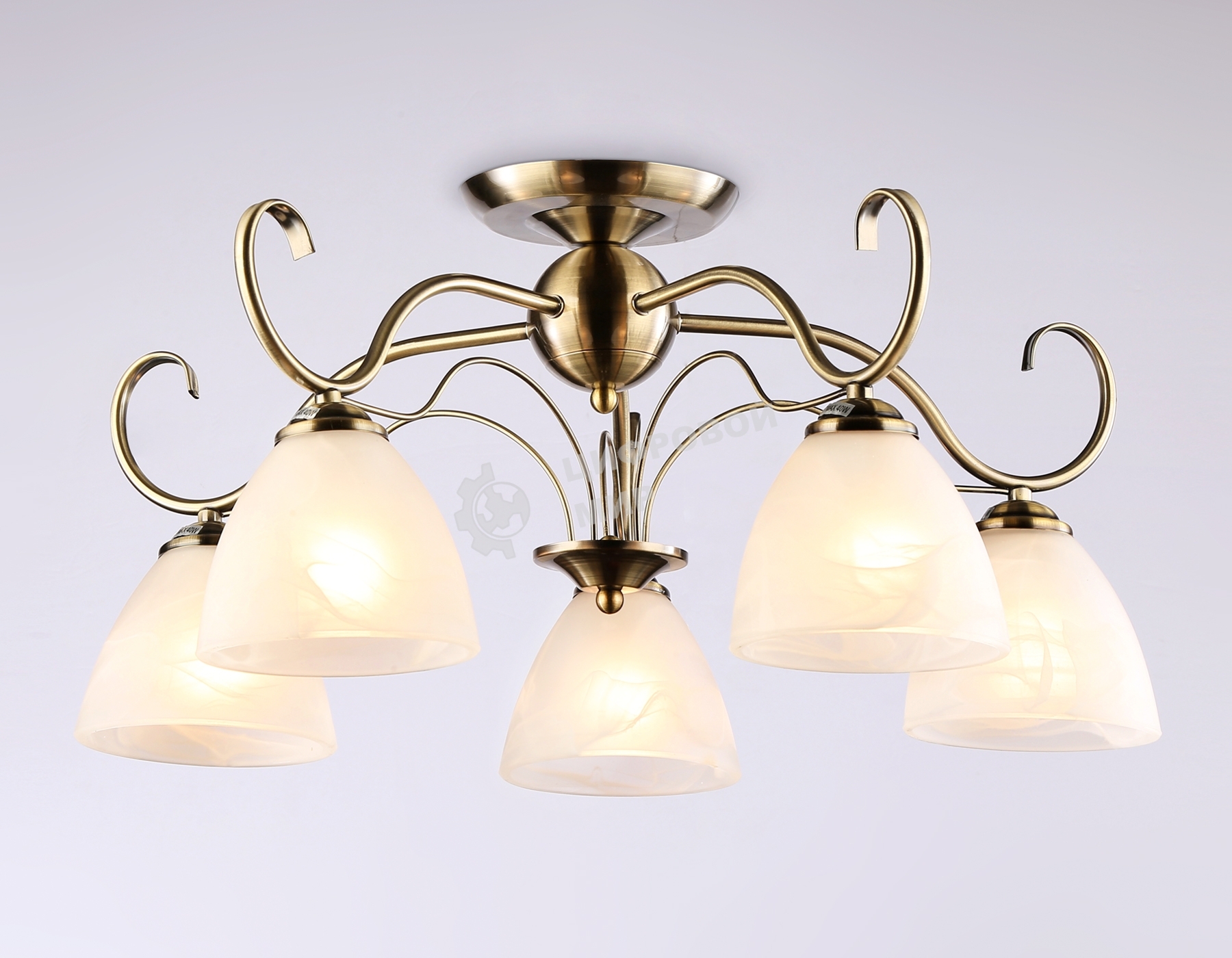 Светильник Ambrella light TR3046/5 SB/FR бронза/белый матовый E27/5 max 40W D595*285