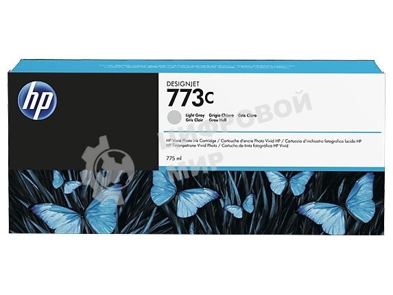 Картридж струйный HP 773C (C1Q44A) светло-серый для HP Designjet Z6600/Z6800 (775мл)