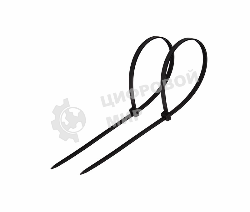 Хомут-стяжка кабельная нейлоновая Rexant 120x2,5 мм, черная, упаковка 100 шт.