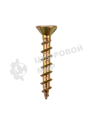 Саморез оконный Kranz острый, 4.1х25, желтый цинк, короб (500 шт./уп.)