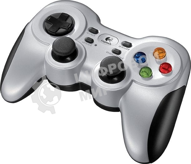 Геймпад Logitech F710 серебристый/черный USB Беспроводной виброотдача обратная связь (940-000172)