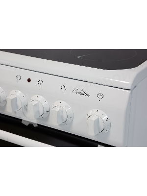 Плита электрическая De Luxe 506004.04ЭС белый, конфорок 4 шт, духовка 60 л, 50 см x 87 см x 60 см