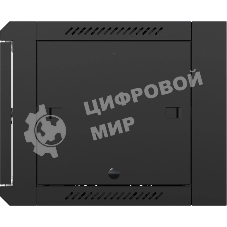 Шкаф коммутационный NTSS NTSS-W12U6060GS-BL настенный 12U 570x600мм пер.дв.стекл 60кг черный 500мм 27кг 220град. 635мм IP20 сталь