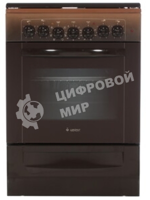 Плита электрическая Gefest 6140-02 0001 коричневый, конфорок 4 электрических, духовка 55 л, 60 см x 85 см x 60 см