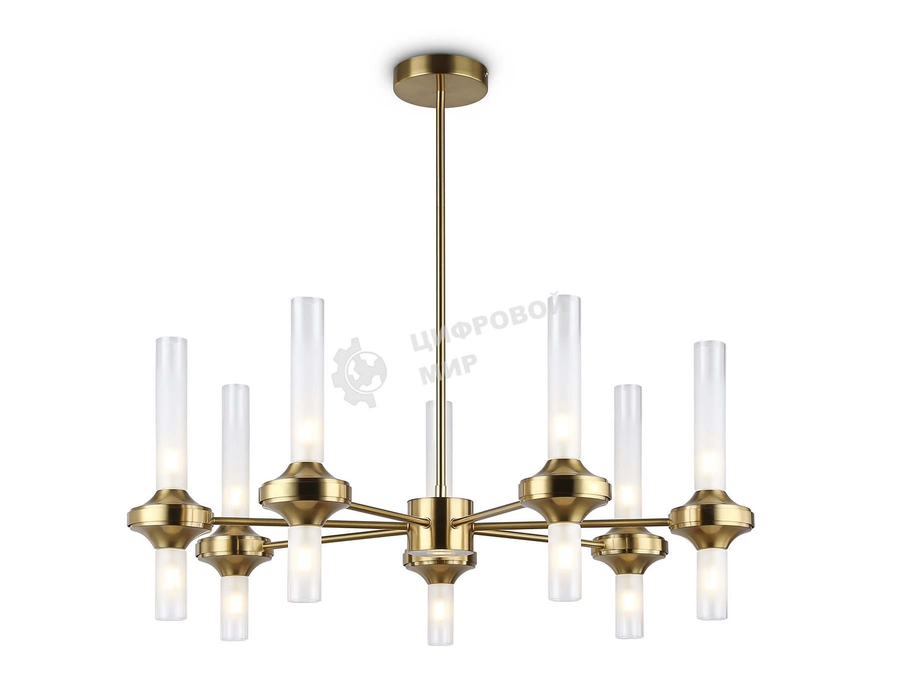 Люстра Ambrella light LH55360/14 BS/CL латунь/прозрачный G9/14 max 30W D750*690
