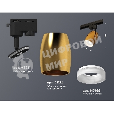 Светильник Ambrella light XT1125013 PYG/SBK/FR золото желтое полированное/черный песок/белый матовый MR16 GU5.3