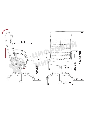 Кресло Бюрократ KB-10LITE/BLACK черный, экокожа