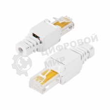 Разъем Rexant RJ-45(8P8C) под витую пару, UTP, категория 5e, самозажимной