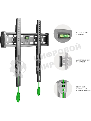 Кронштейн ONKRON FM5/32-55'' макс 400x400 наклон 0º от стены: 29мм макс вес 56,8кг