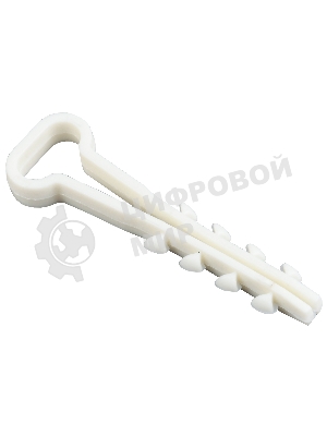 Дюбель-хомут d5х8 мм для плоского кабеля нейлон белый (уп. 100 шт) IEK UHH35-5-8-100
