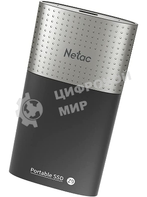 Внешний SSD Netac Z9, 128 Gb, USB 3.2 Gen 2 Type-C, R/W 550/480, черный