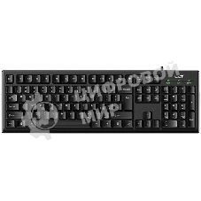 Клавиатура проводная Wired multimedia keyboard Genius SmartKB-100, USB, 104 buttons + SmartGenius button, 12 programable keys, App support, classic form, cable 1.5 m., black color