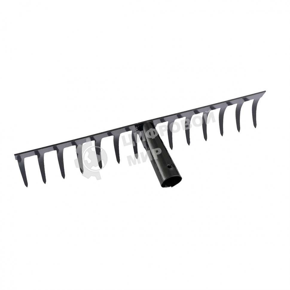 Грабли стальные Сибртех 360 мм, 14 прямых зубьев, без черенка