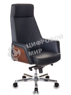 Кресло Бюрократ ANTONIO черный, кожа