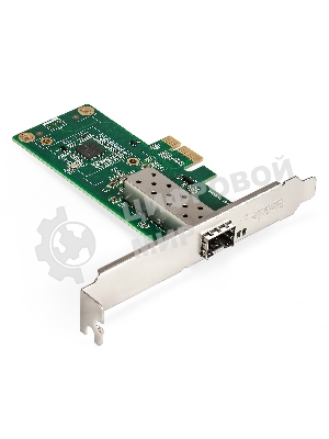 Сетевой адаптер ExeGate EXE-i210-F1 (PCI-E x1 v2.0, порт 1xSFP (медный), 10/100/1000Mbps, Gigabit Server NIC Intel Chipset I210-F1)