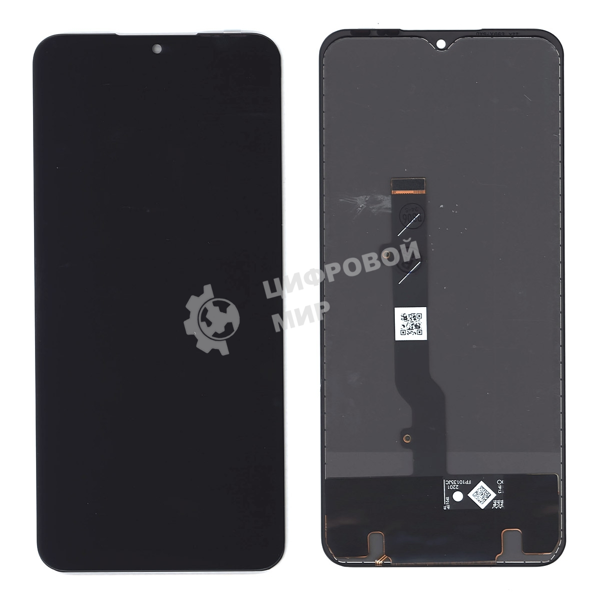 Дисплей для Infinix Note 11 (X663B), Note 12 (X663D) в сборе с тачскрином черный TFT