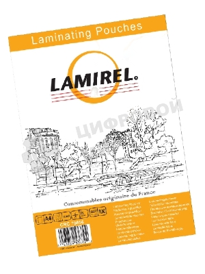 Пленка для ламинирования Lamirel LA-78656 75мкм A4 (100 шт) 216x303 мм
