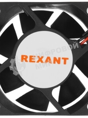 Вентилятор для корпуса Rexant RX 6025MS 12VDC черный, 60 мм, 3500 об/мин, 25 дБ, 2 pin