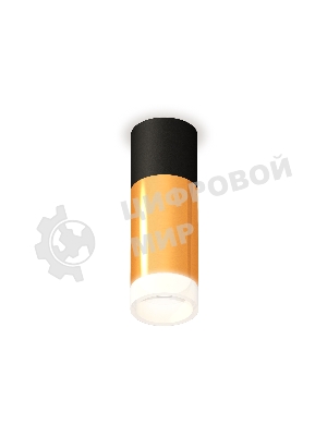 Светильник Ambrella Light XS6327042 PYG/SBK/FR золото желтое полированное/черный песок/белый матовый MR16 GU5.3