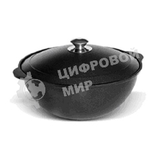 КУКМОР КЗ60а с крышкой 6л Казан литой 6,0л с крышкой