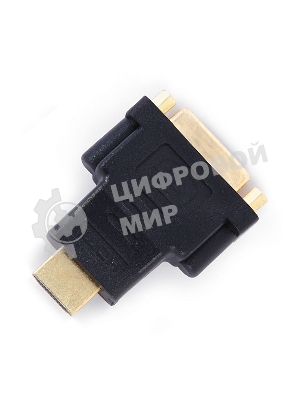 Переходник Gembird Переходник HDMI-DVI 19M/25F, золотые разъемы, пакет