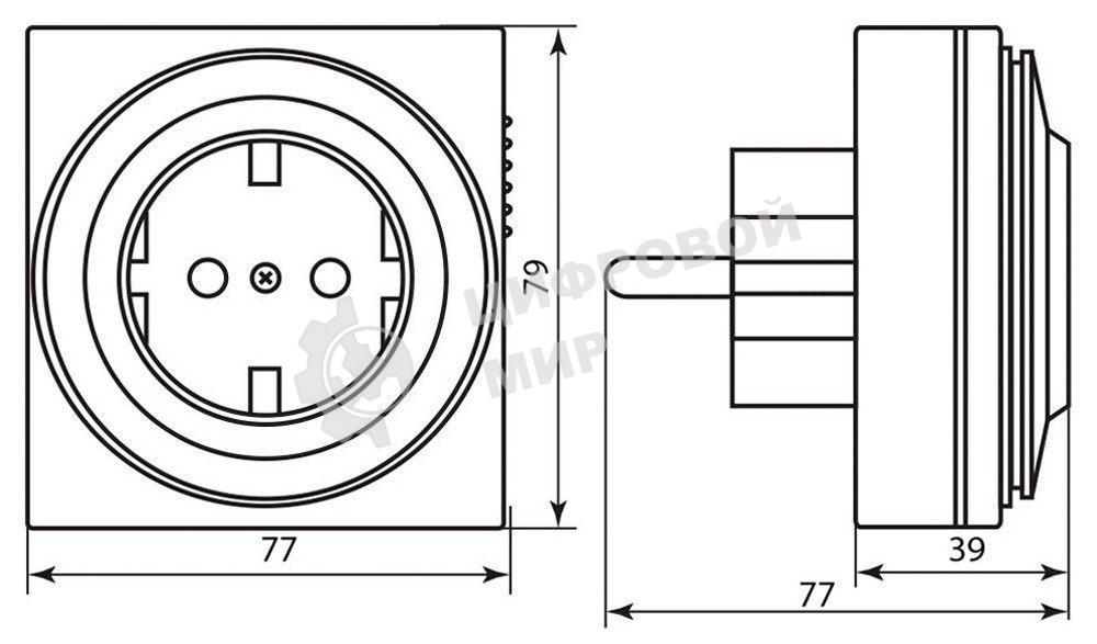 Розетка с таймером Feron (суточная) 3500W/16A 230V, 61923(TM32)