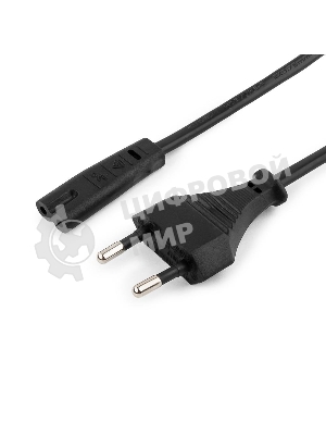 Кабель питания для ноутбуков, аудио/видео техники Cablexpert/Gembird PC-184/2-1.8М, 1.8м, 2-pin, черный, пакет