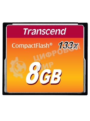 Флеш карта CF 8Gb Transcend TS8GCF133 w/o adapter
