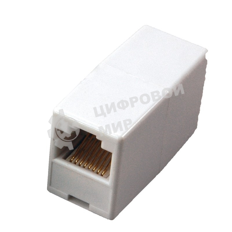 Проходной адаптер Rexant, RJ-45(8P-8C), UTP неэкранированный, категория 5e, (гнездо-гнездо)
