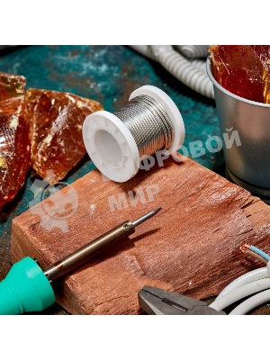 Припой Rexant ПОМ-3, 100г, Ø2мм, (олово 97%, медь 3%), бессвинцовый, ГОСТ 21931-76, катушка