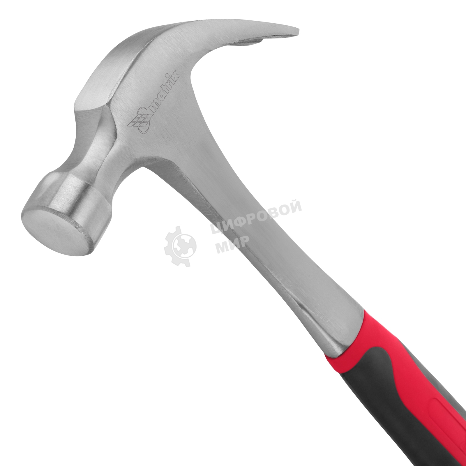 Молоток-гвоздодер Matrix 10460, 450 г, цельнометаллический, двухкомпонентная рукоятка