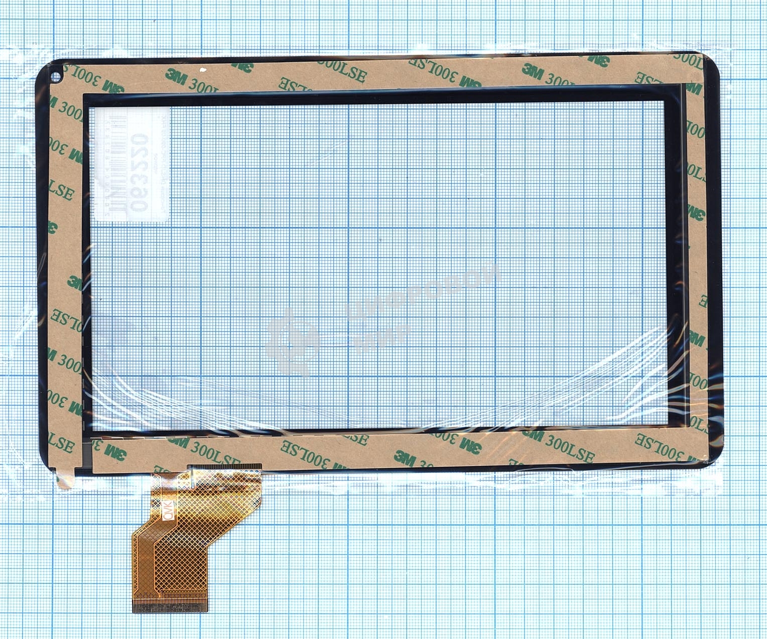 Сенсорное стекло (тачскрин) DHS JD-FPC-090-09 FHX черное